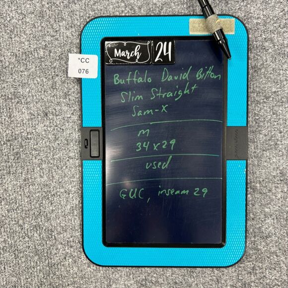 Buffalo David Bitton Jeans Mens 34 Brown Sam-X Slim Straight Leg Stretch Cotton - Picture 10 of 11